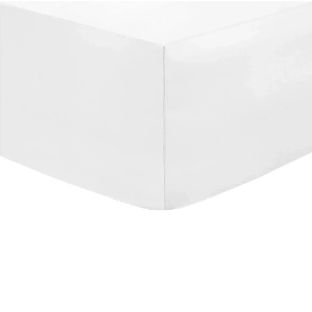 100% Cotton 200 TC Ultra Deep 46cm/18 Bedding Sheets - White