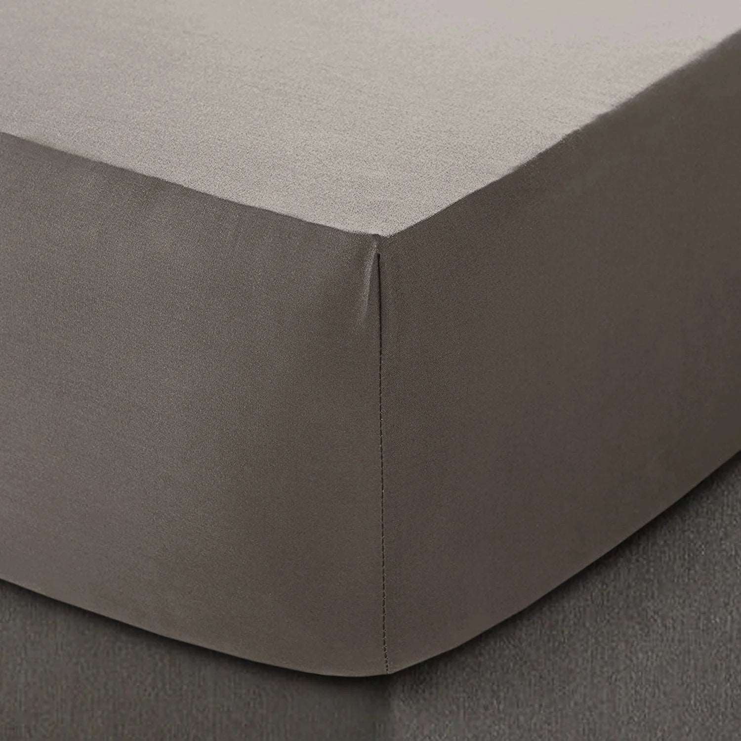 100% Cotton 200 Thread Count Bedding Sheets - 30CM/12 - Grey