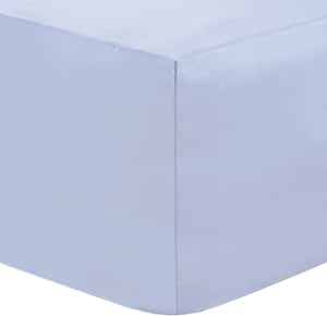 200 Thread 100% Cotton Fitted Sheet , - Sky blue MODAWAVE