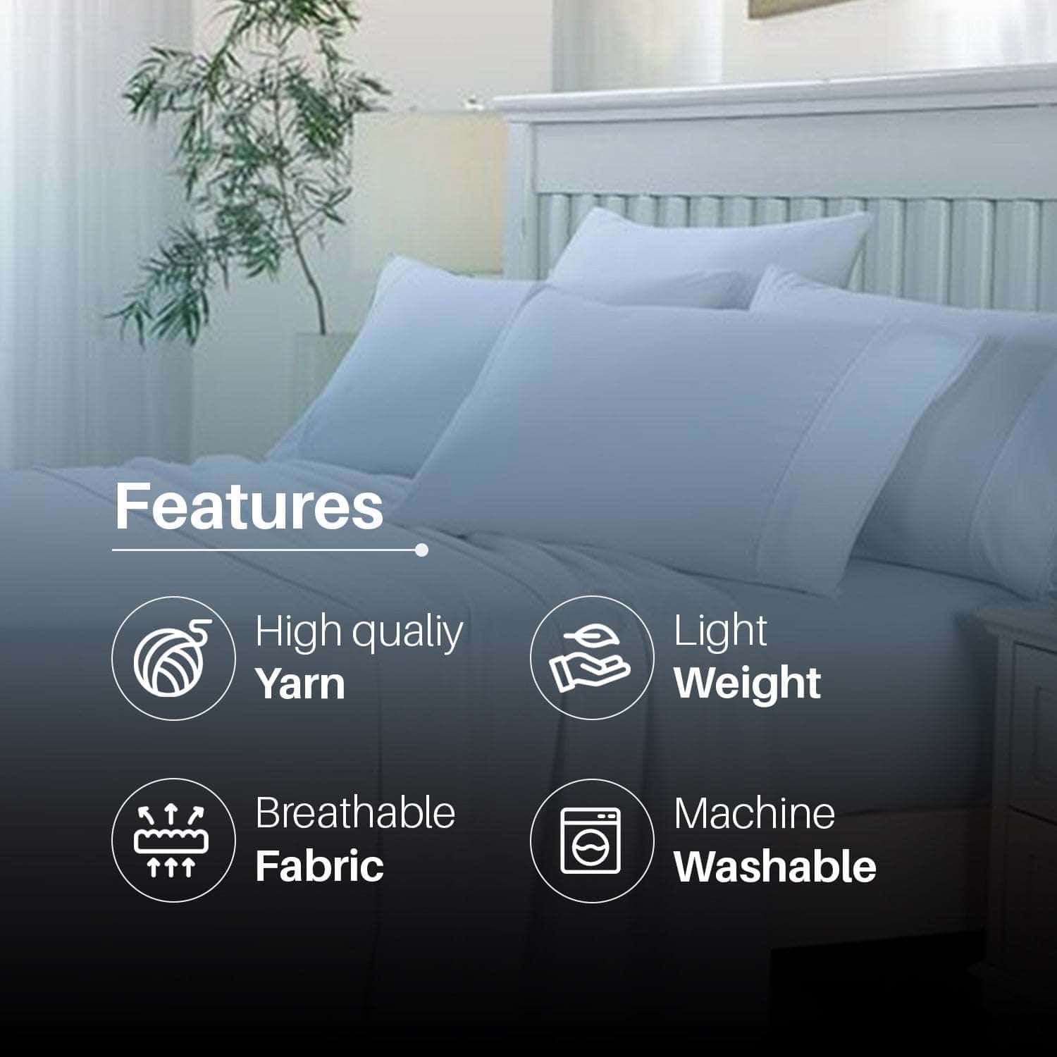Deep fitted cotton sheet