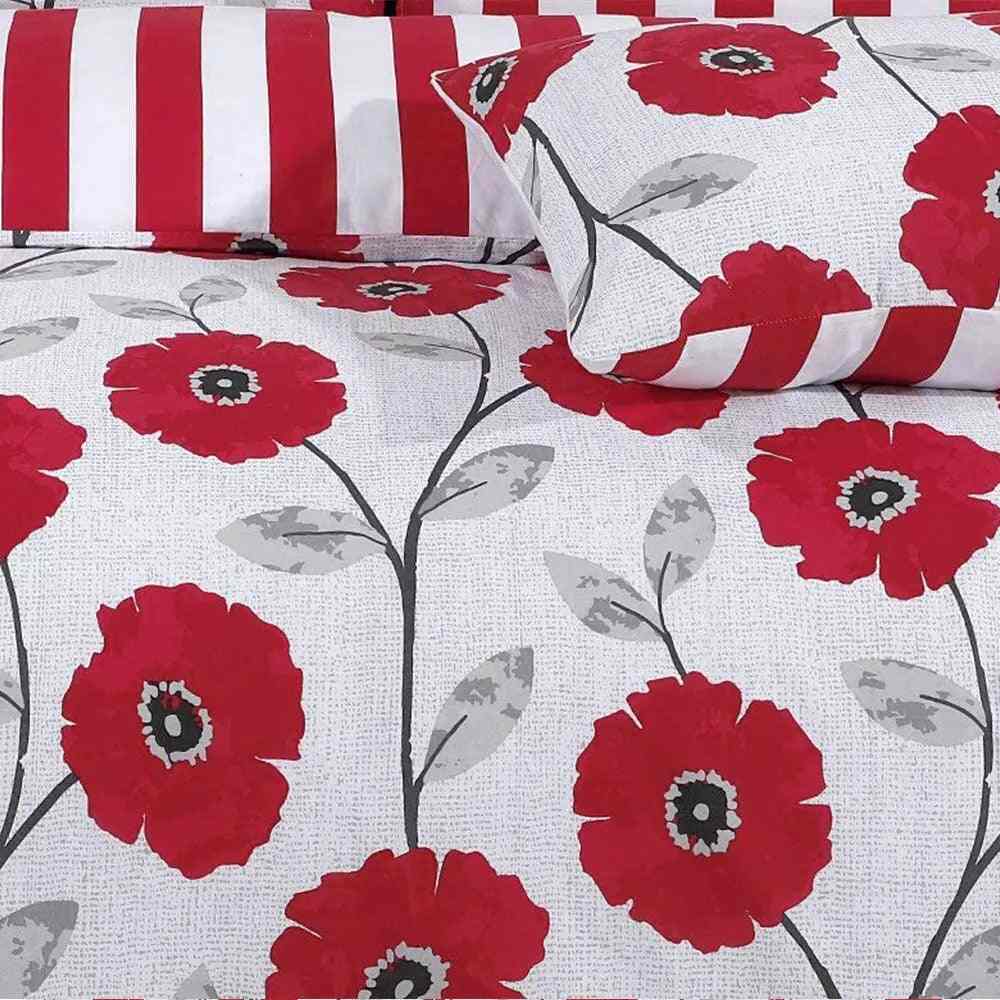 Easy-care polycotton duvet cover floral