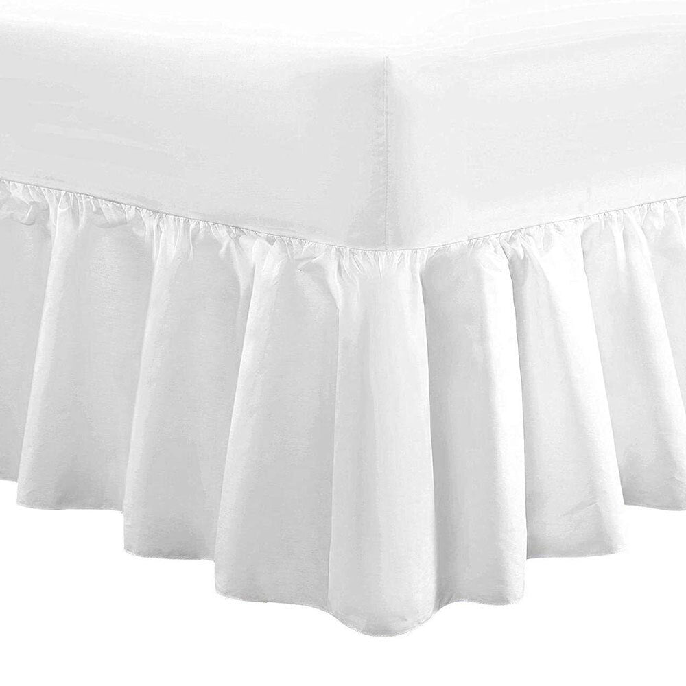 Easy care Frilled Valance Fitted Sheets MODAWAVE
