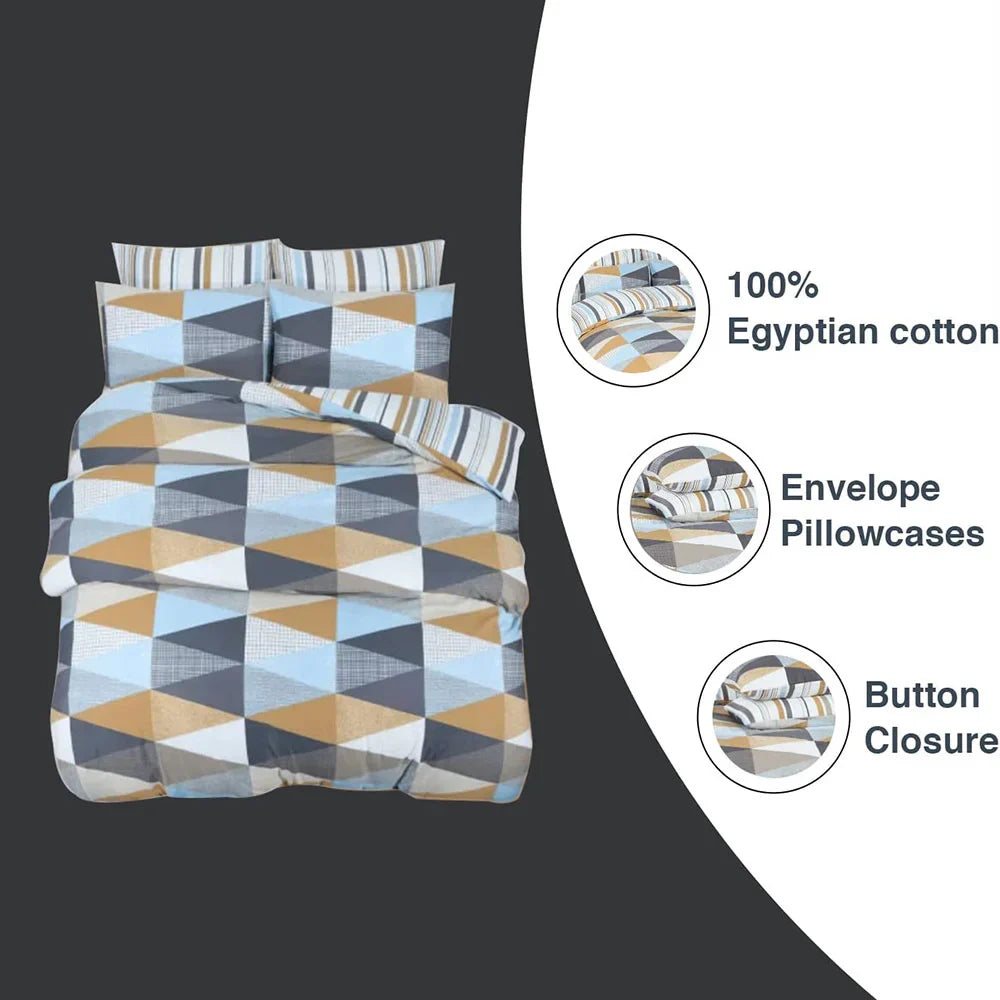 Luxury Egyptian cotton duvet cover 220 thread count
