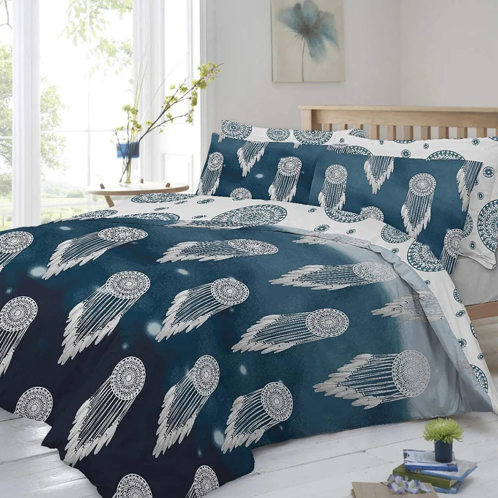 Sleep Tight with a Reversible Polycotton Duvet Cover Set - Dream Catcher