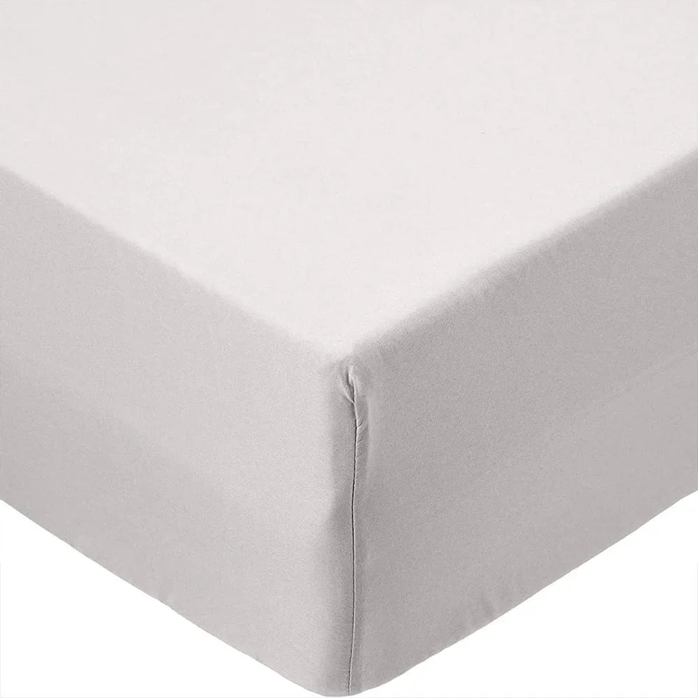 Soft & Silky Extra Deep Fitted Microfiber Sheets 40cm/16” - Silver
