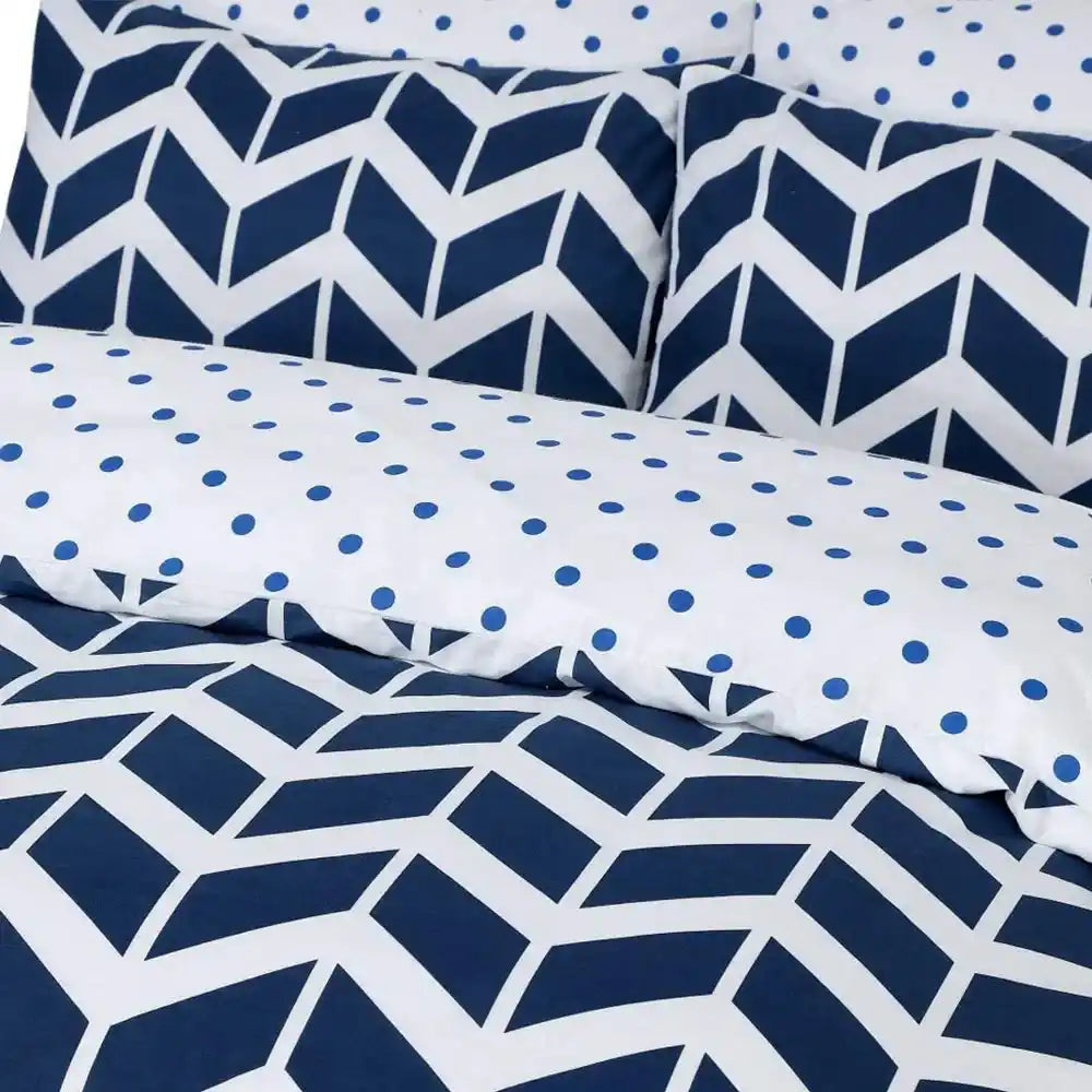 Stylish Polycotton Chevron Duvet Cover