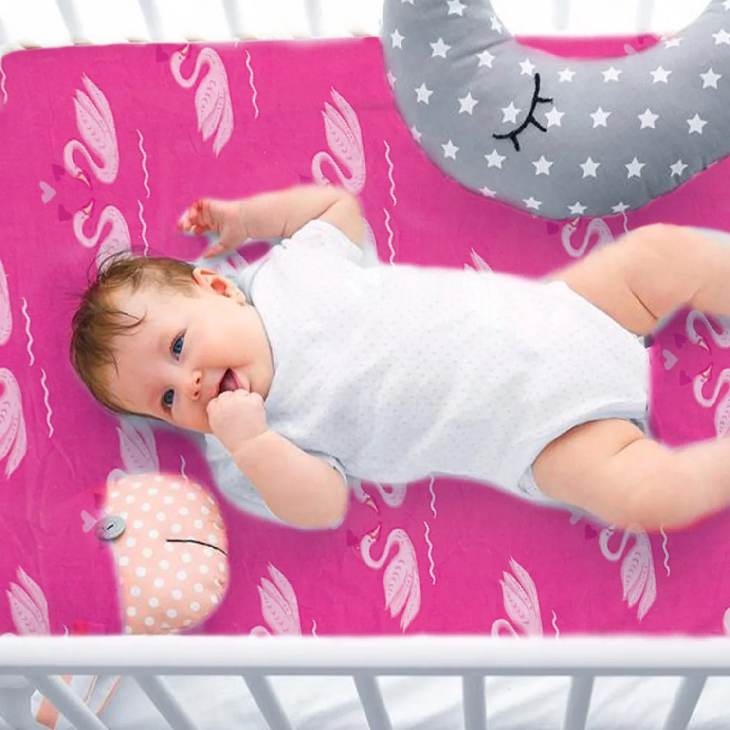 printed cot bed sheets fitted