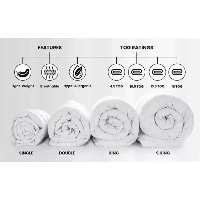 best hotel quality duvet quilt UK | king, double | king | super king