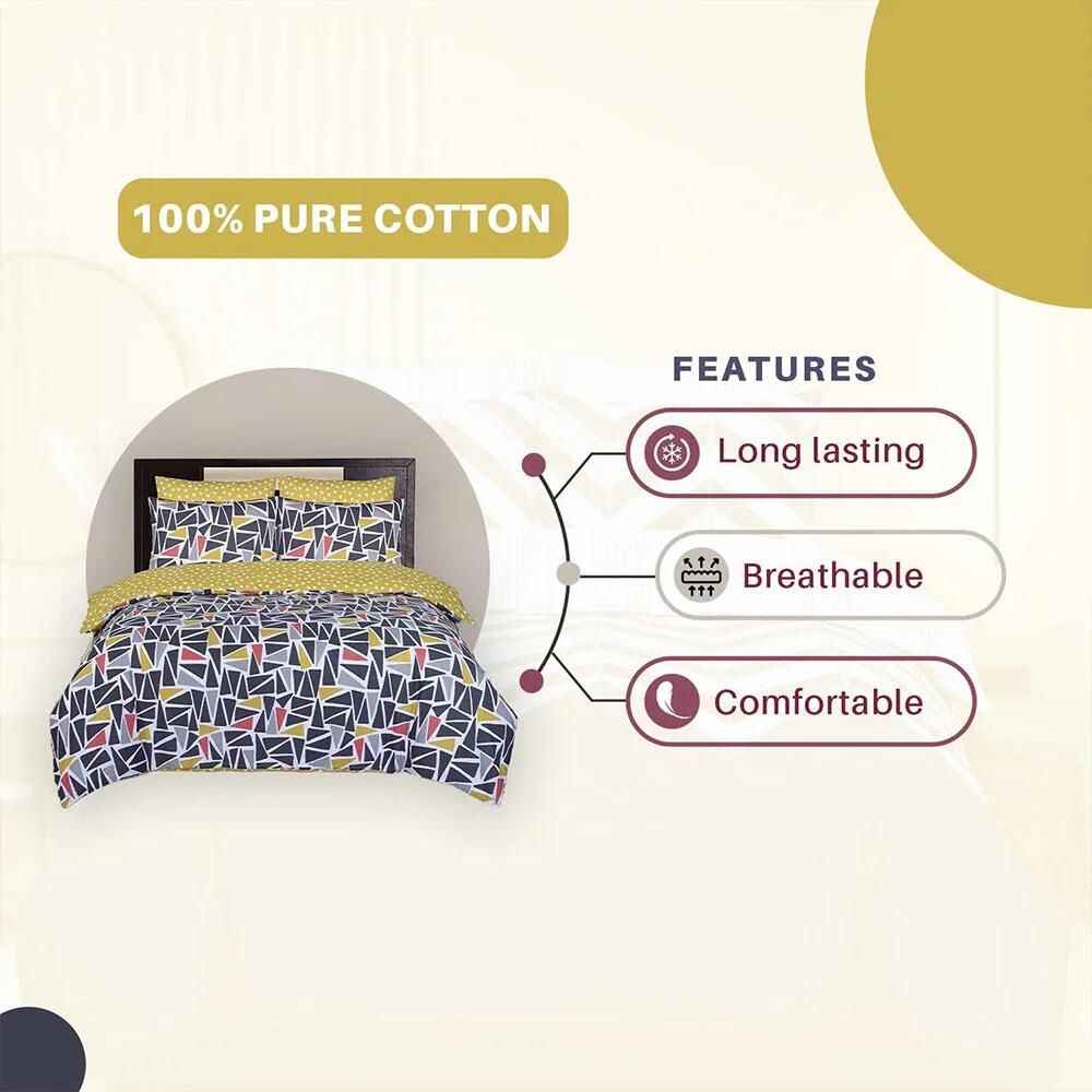 duvet quilt cover with scribble prints