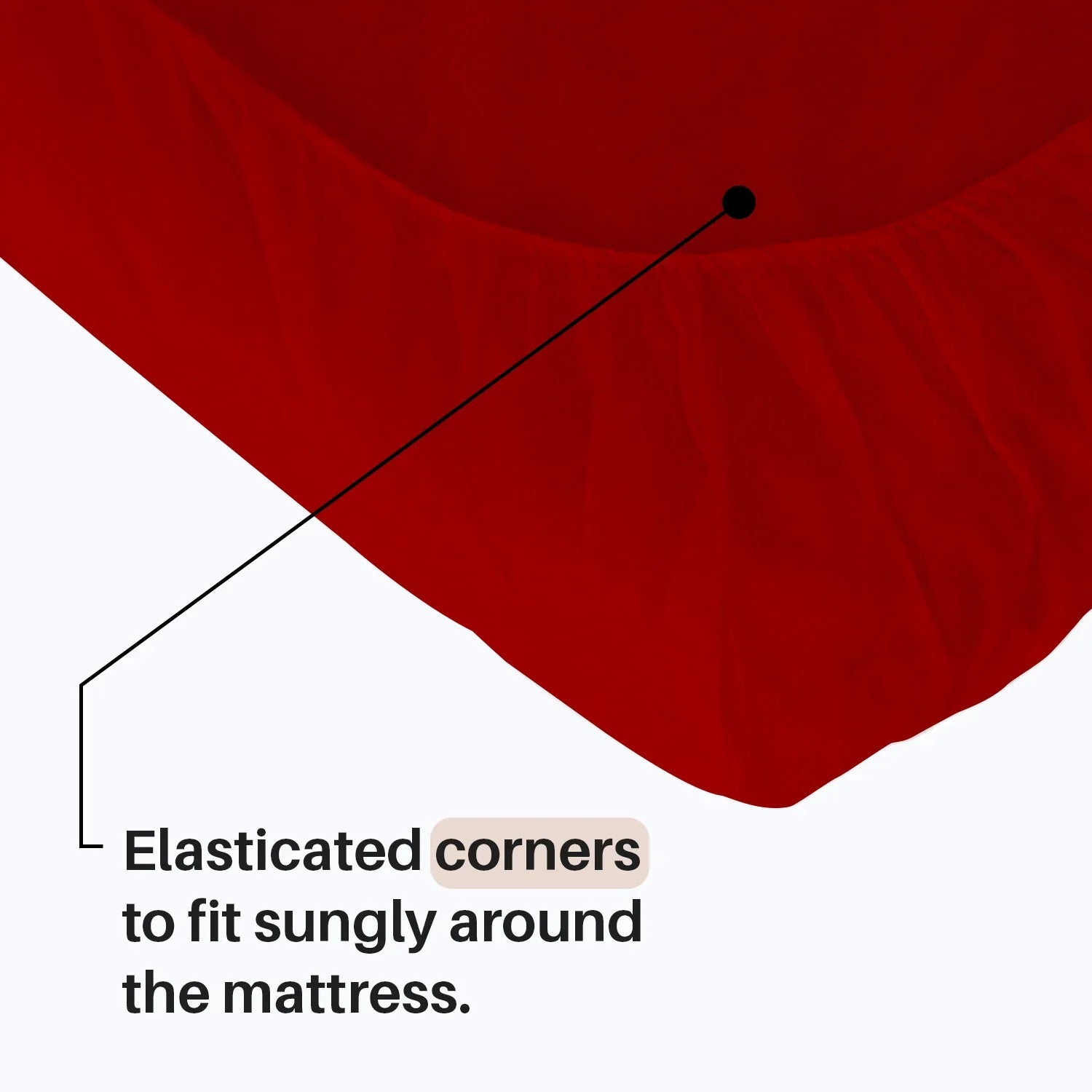 Red Cot Mattress Sheets