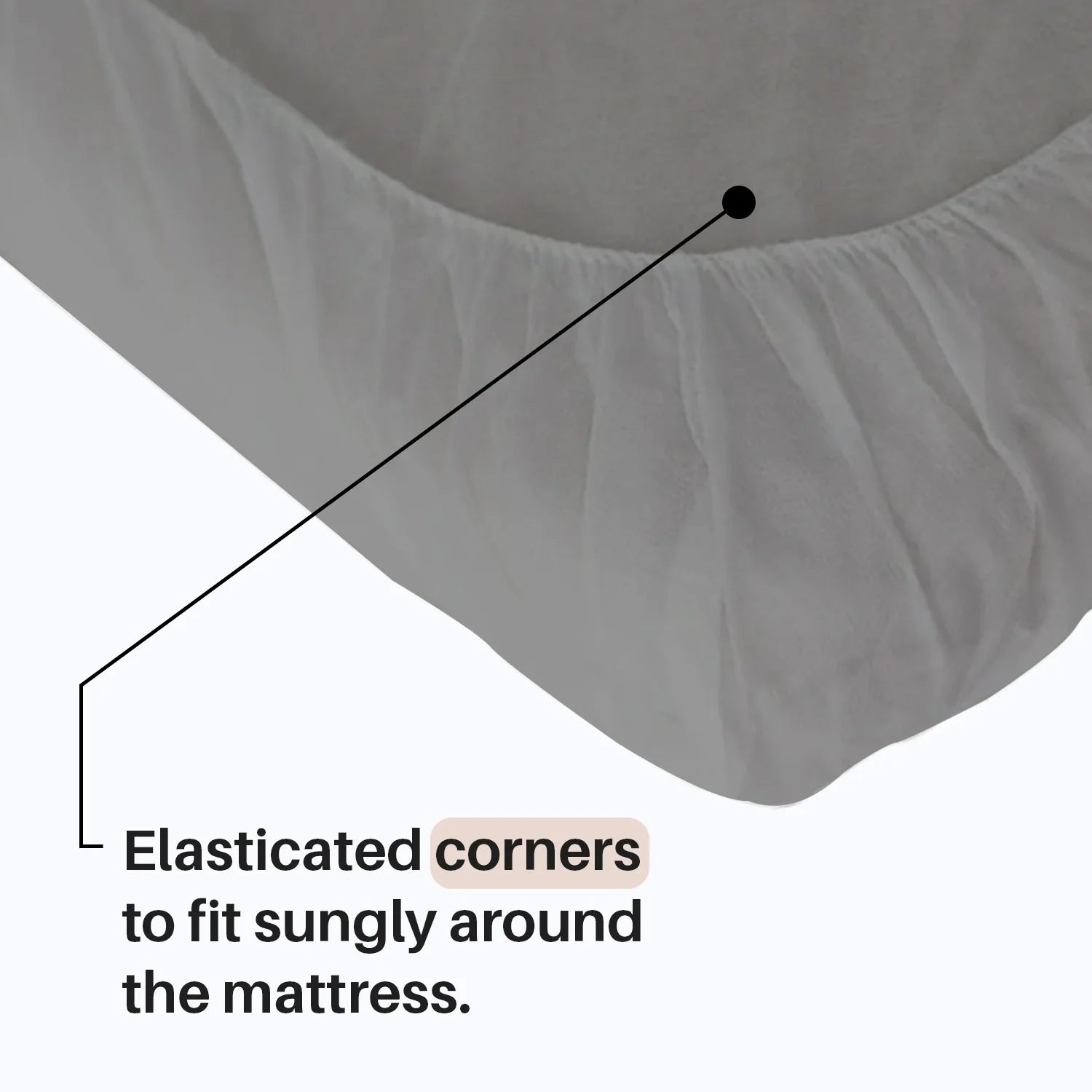 grey cot sheet