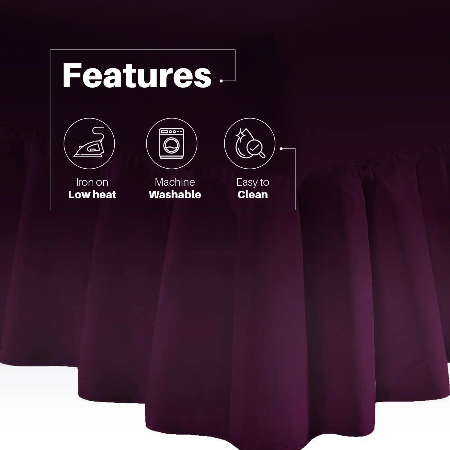 Extra Deep Frilled Fitted valanced Sheet