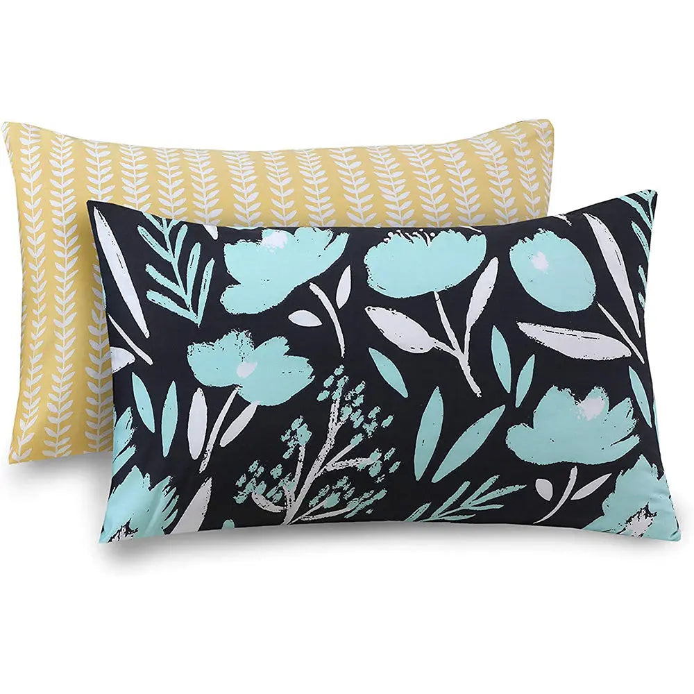 soft breathable reversible polycotton duvet cover set