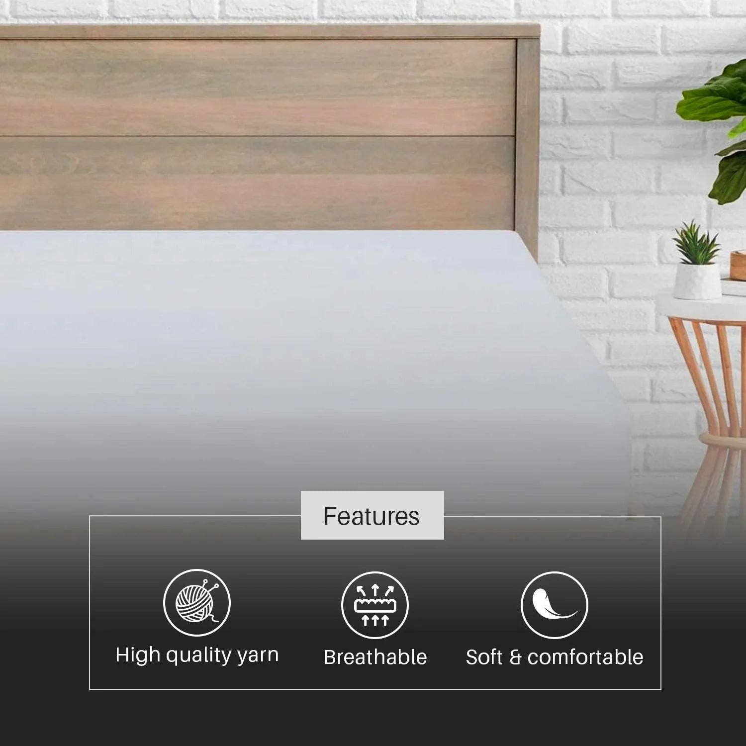 100% Cotton 800 Thread Count Ultra Deep Fitted Sheets - White