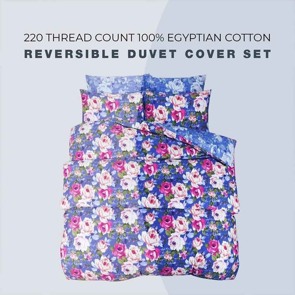100% Egyptian cotton tea rose duvet cover set
