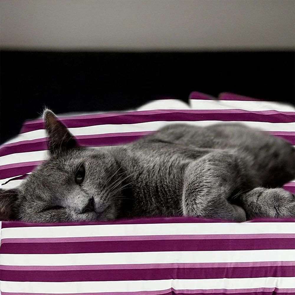 100 percent cotton purple striped duvet cover set