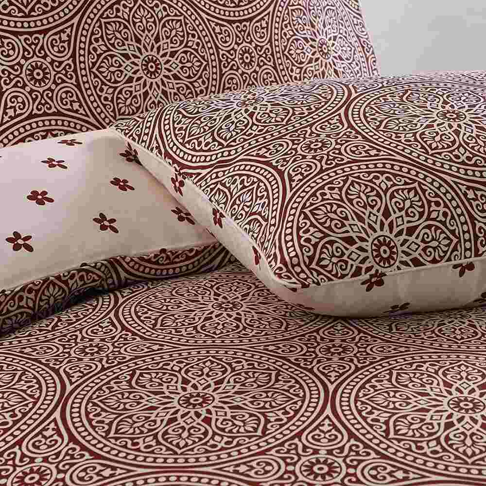 100 cotton duvet cover in red