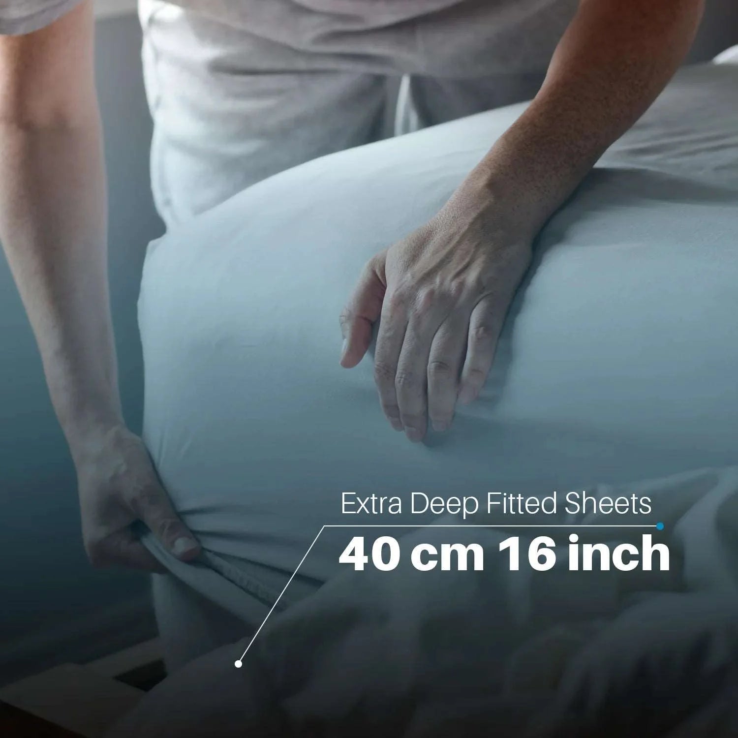 white fitted sheet