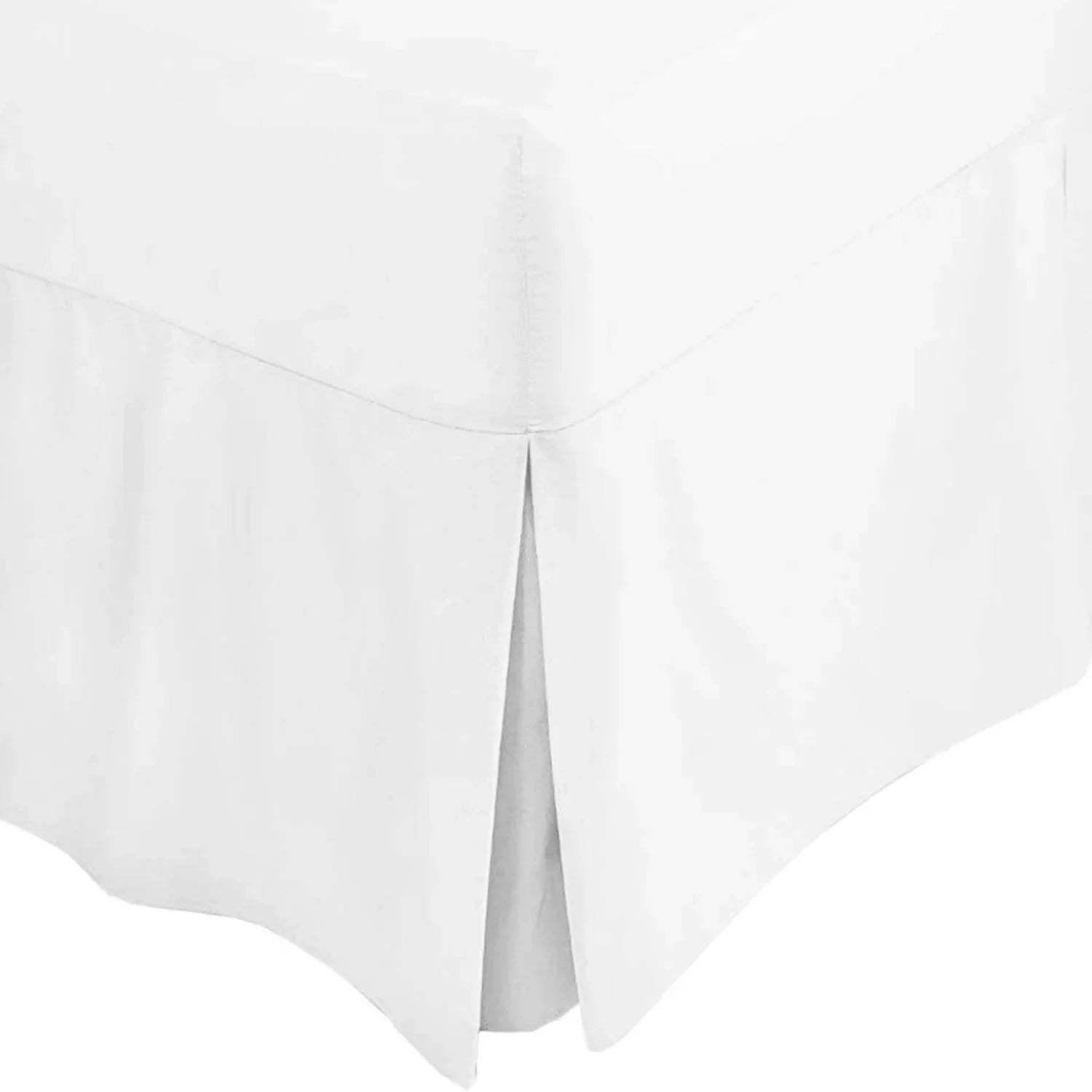 200 Thread Count Pleated Fitted Valance Sheet - 100% Egyptian Cotton