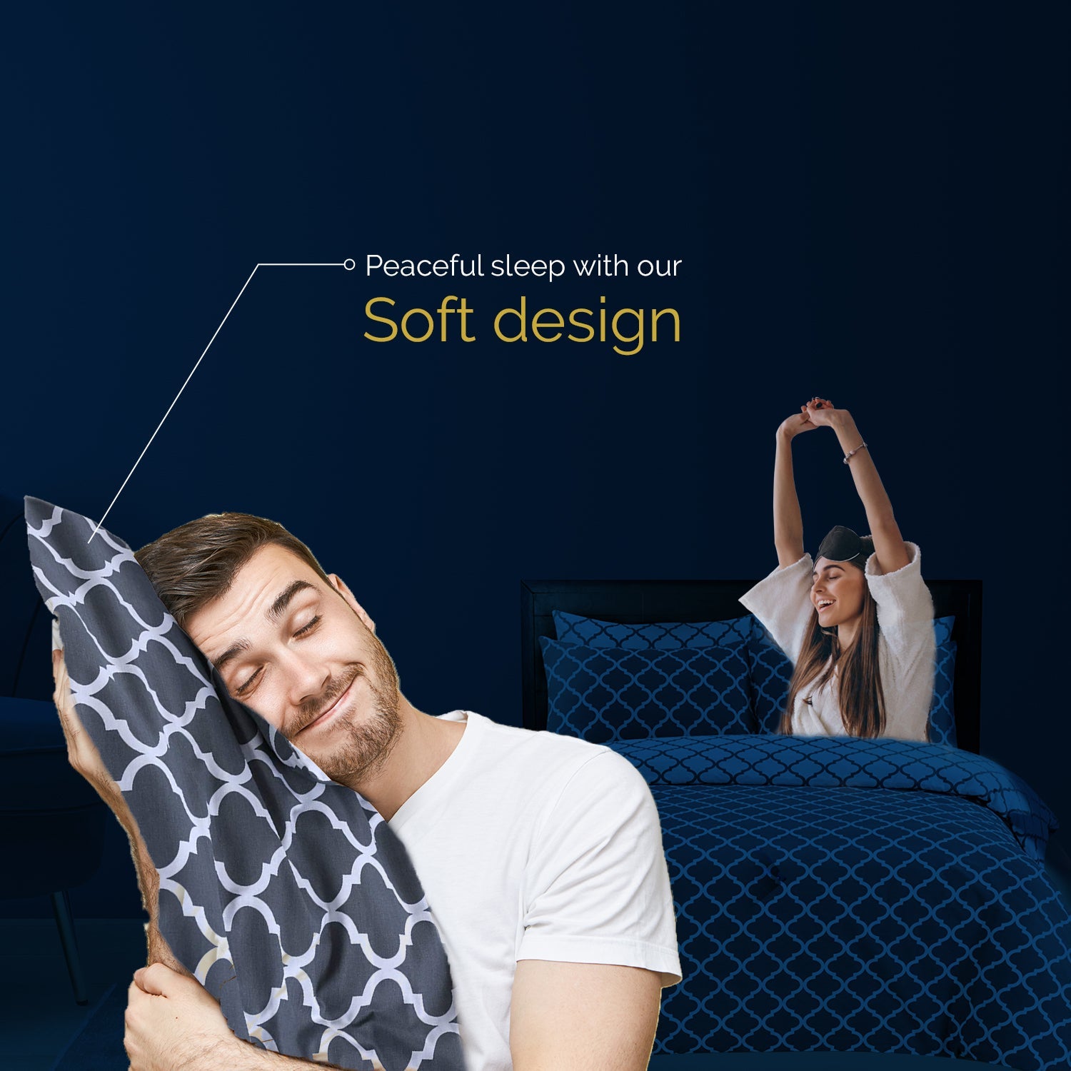 Spades Printed Grey Duvet Cover Set - 100% Cotton for a Stylish Bed MODAWAVE