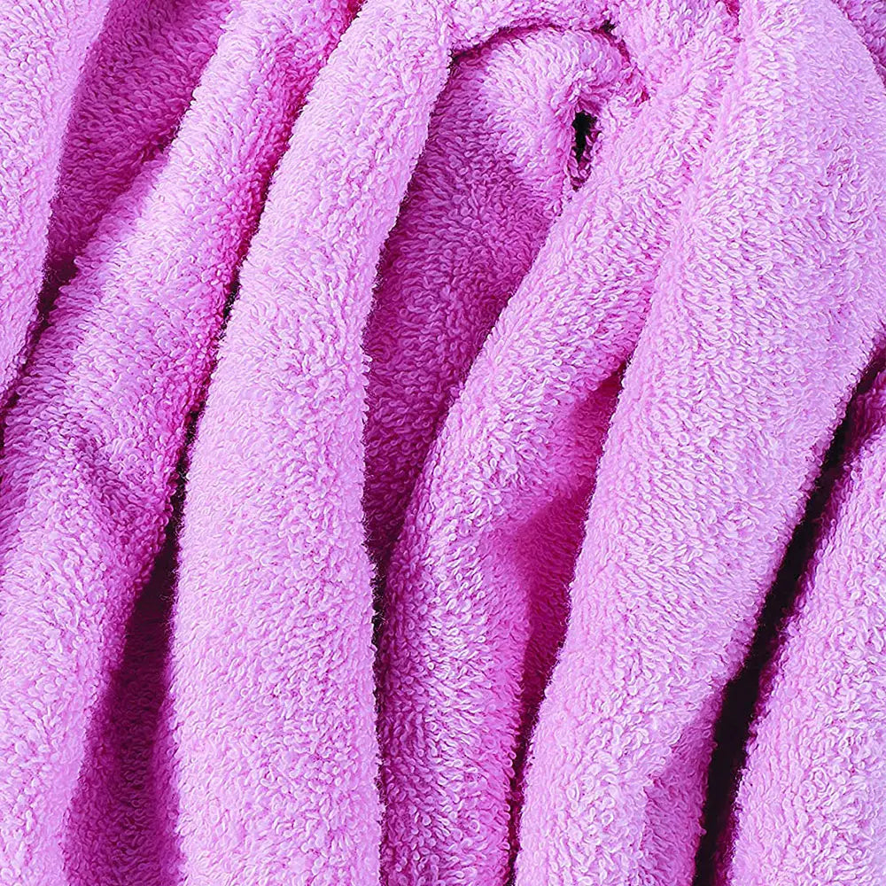Kids Hooded Bath Towels in Pink