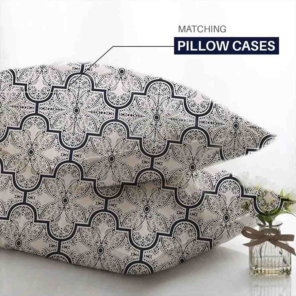 Chabba cotton duvet set with high thread count with matching pillow cases