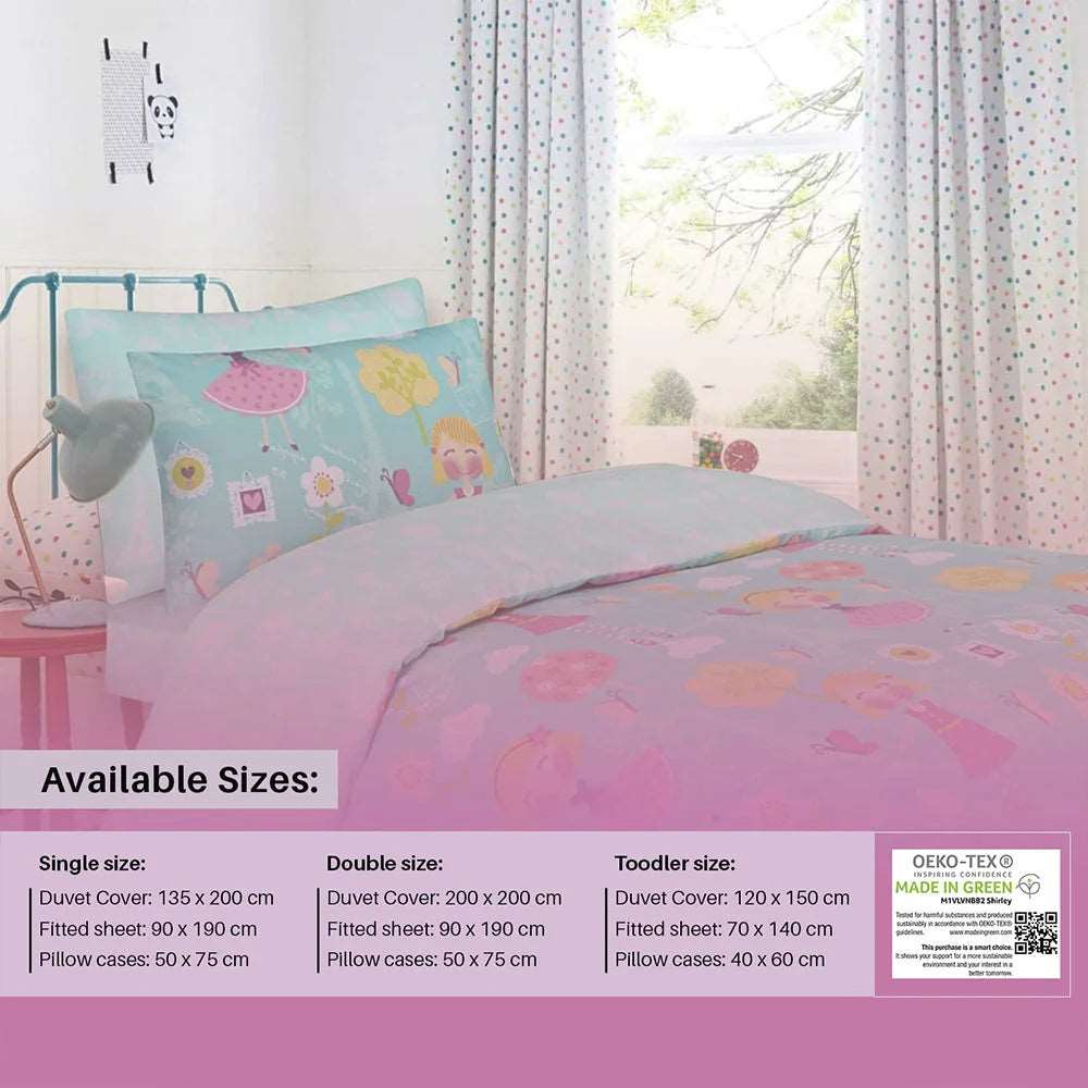 kids pink cotton bedsheet single