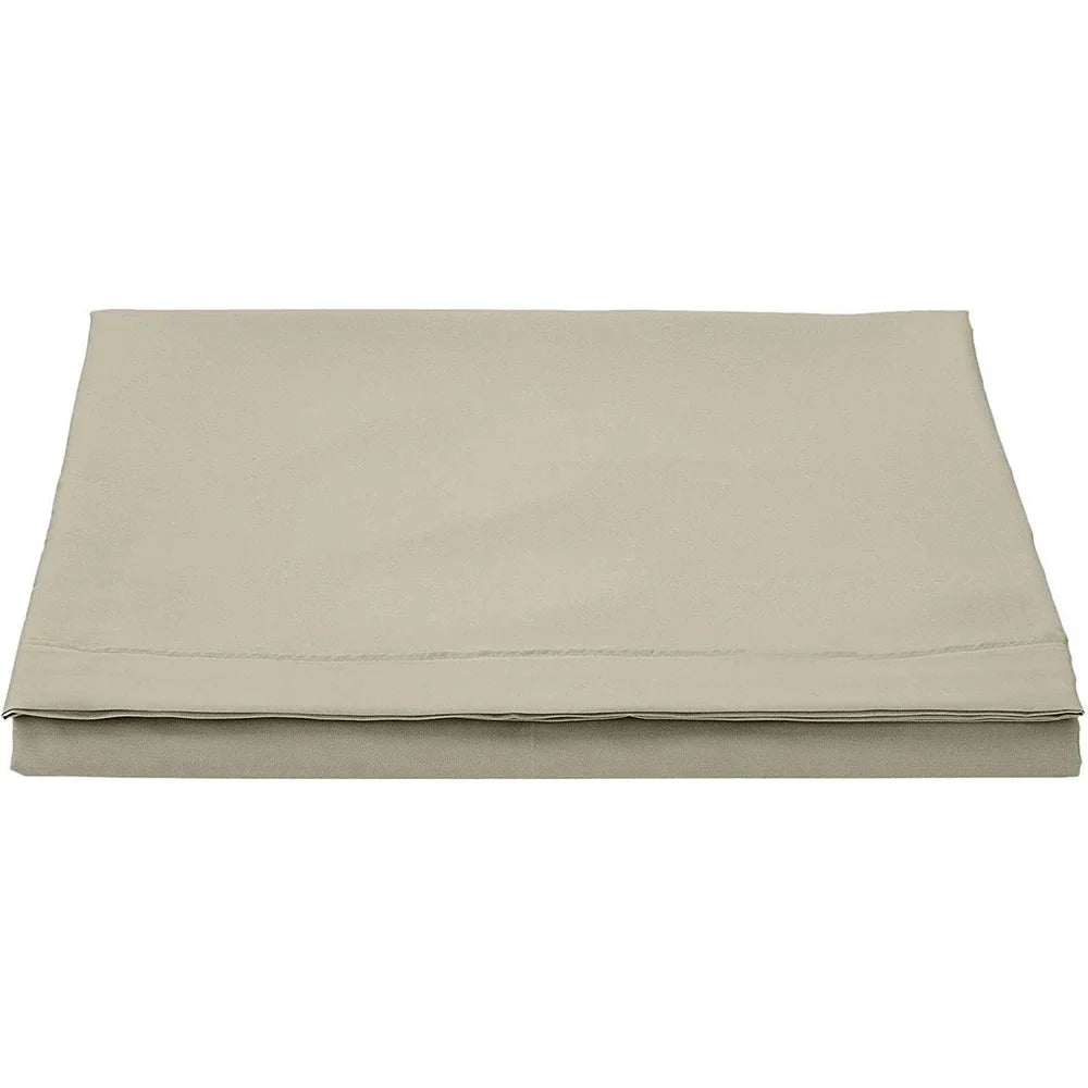 100% Cotton 200 Thread  Flat Sheets in Beige colour - High Quality & less iron MODAWAVE