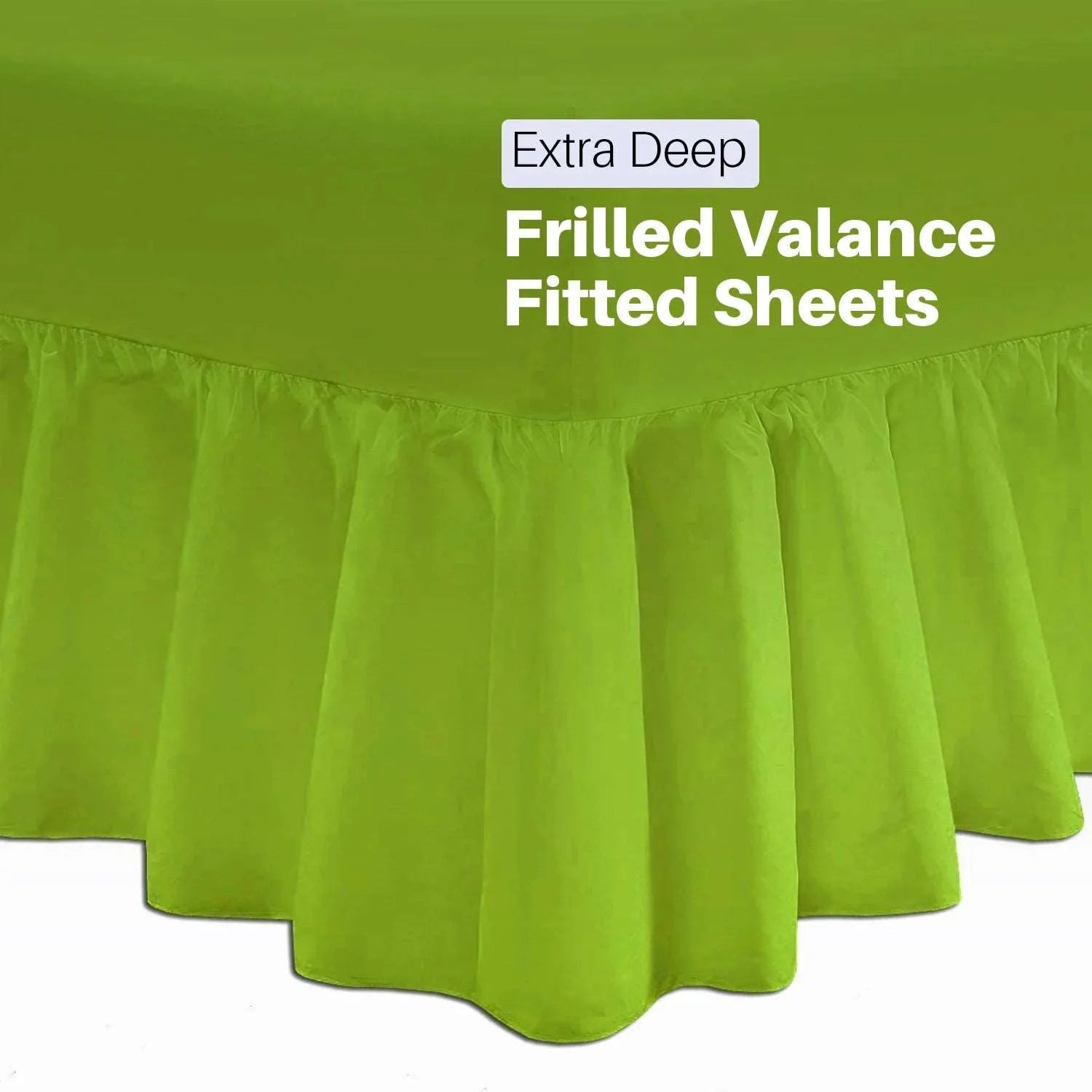 Frilled Fitted Valance Sheets