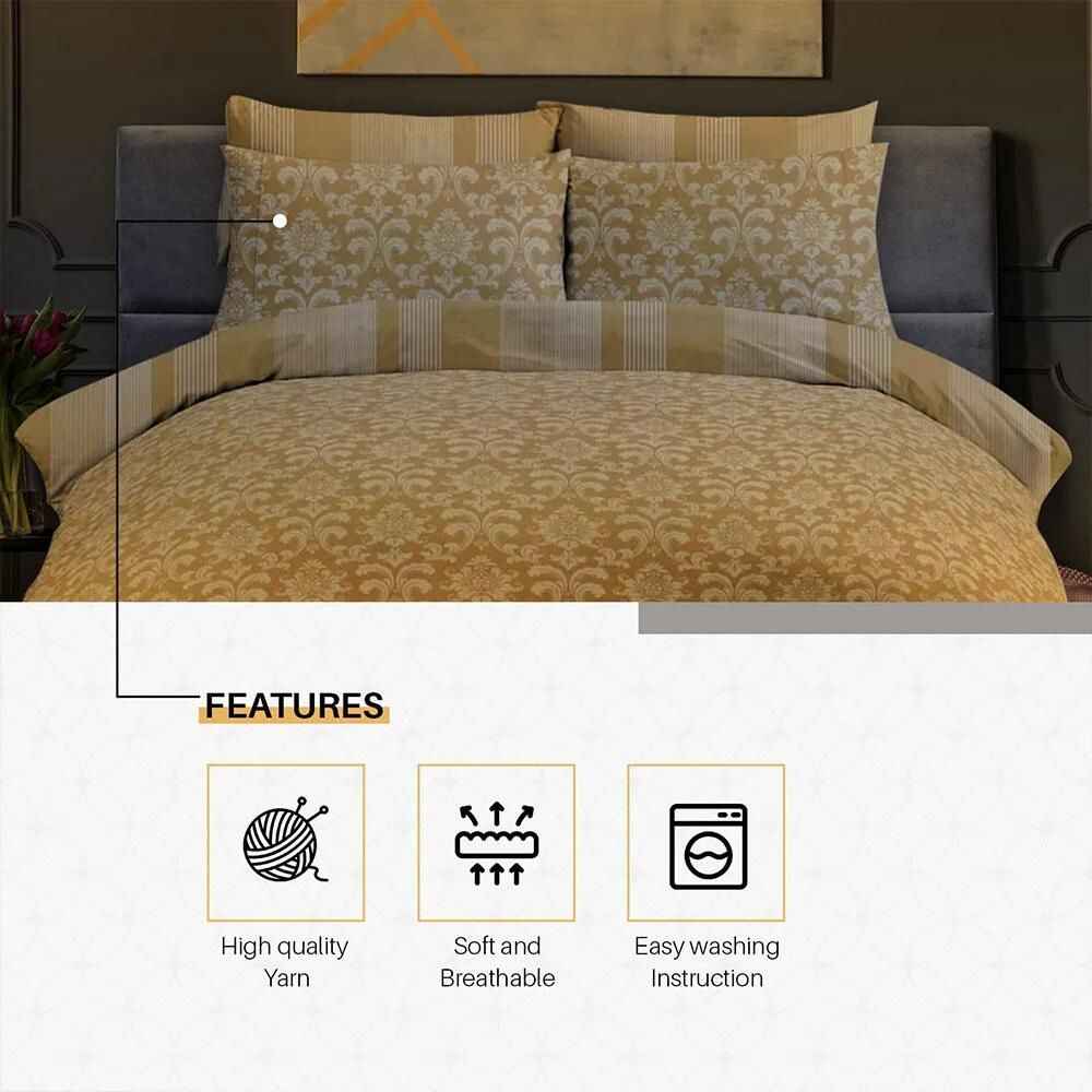 Istanbul inspired mustard duvet cover set