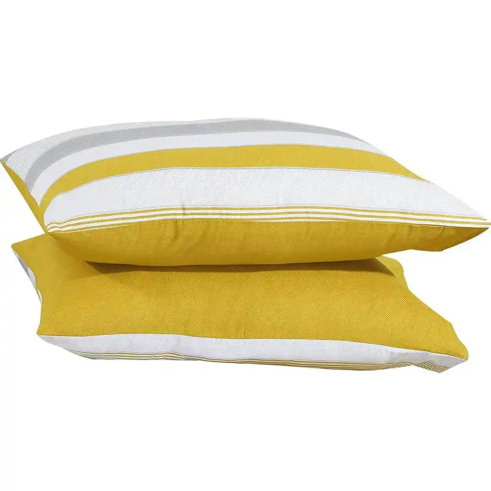 Luxury Mustard Grey Duvet Cover Set – Soft Polycotton Comfort