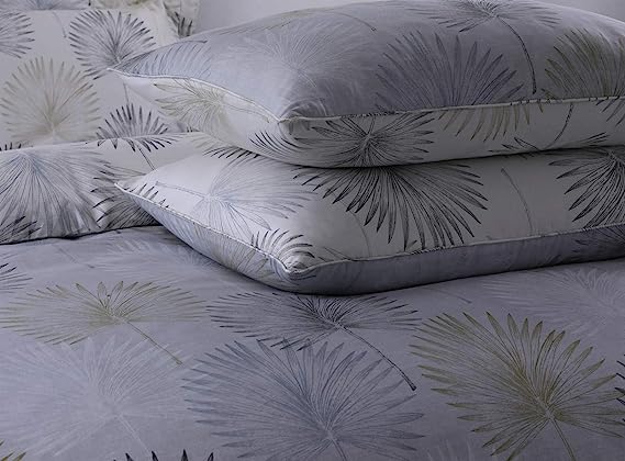 Modawave Posh Range Silver Pillow cases - Tropica (Pair of 2)
