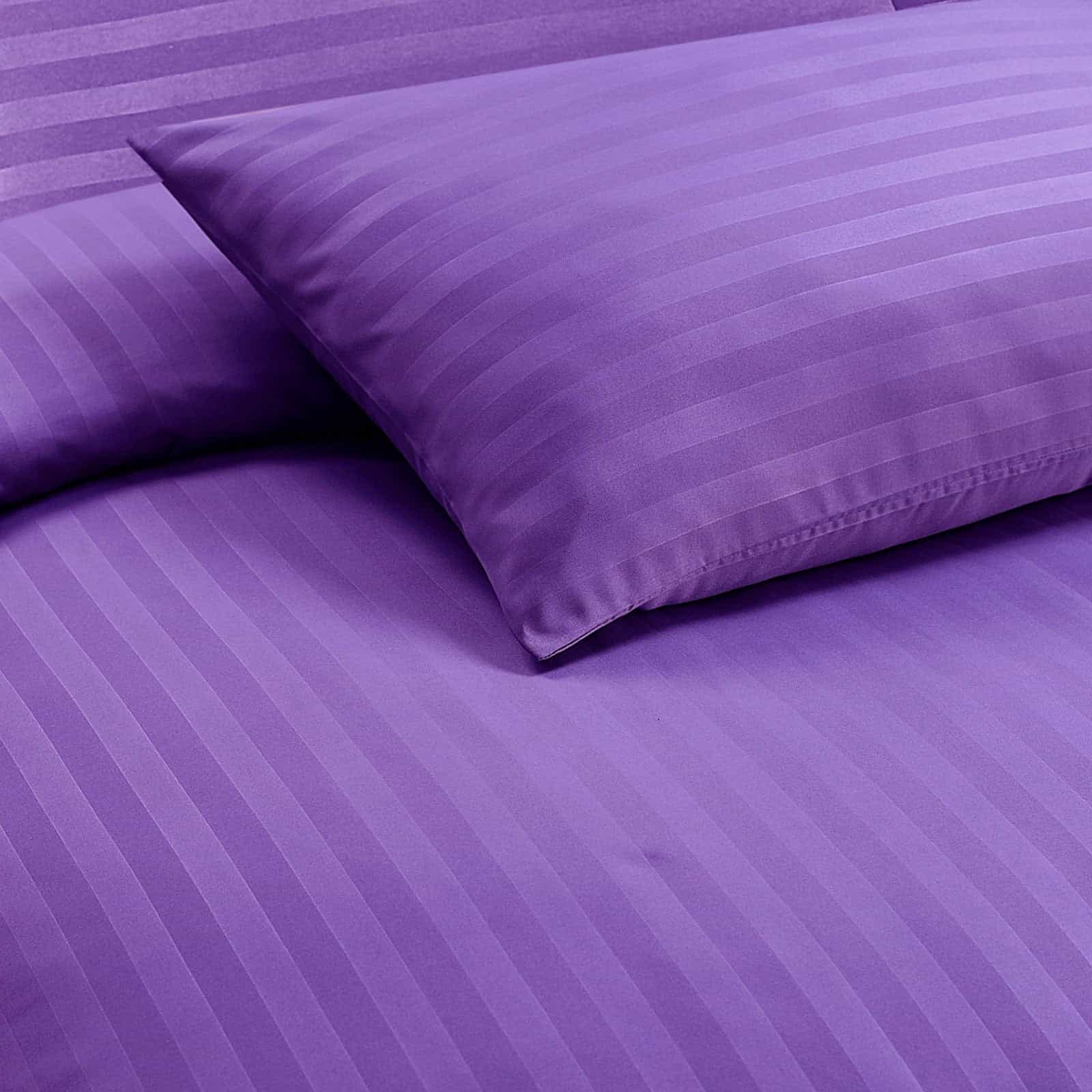 Modern Striped Purple Bedding set