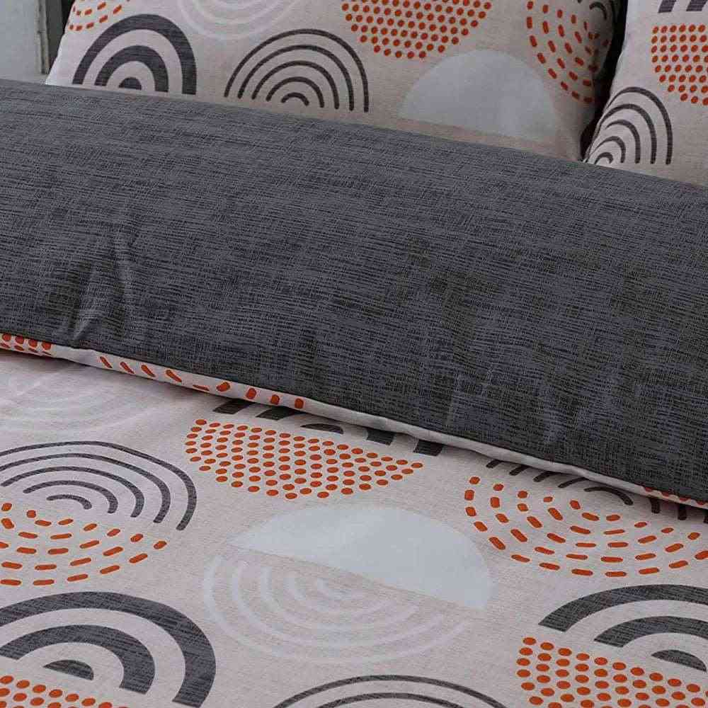 Retro Circles Duvet Cover Set – Reversible & Easy Care