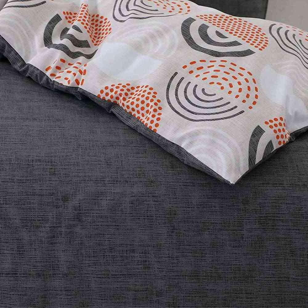 Retro Circles Polycotton Duvet Set – Reversible & Stylish