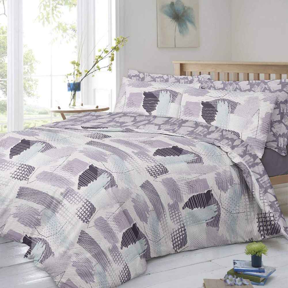Shop Polycotton Reversible Duvet Cover Set - Abstract Art