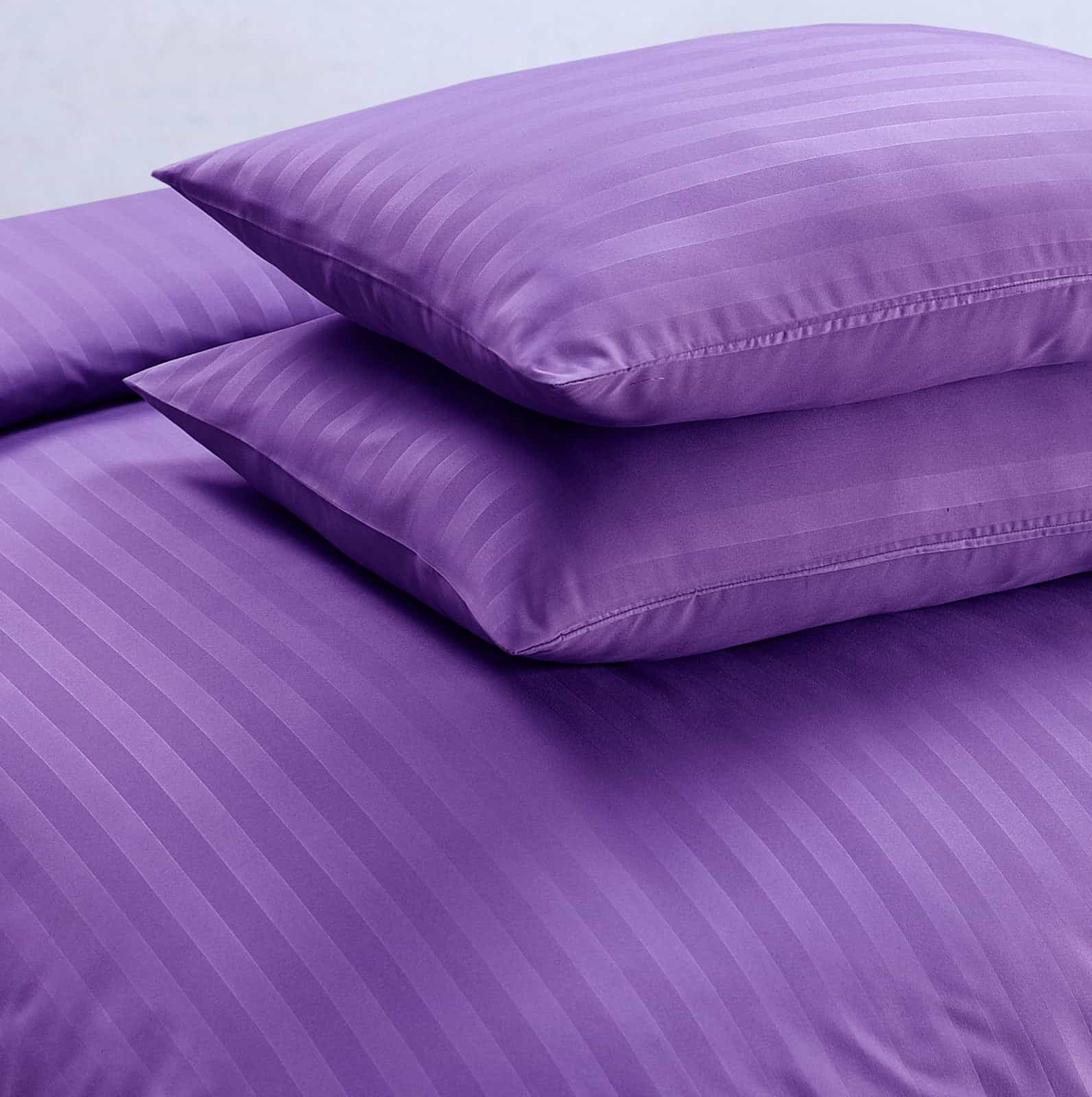 Soft Microfiber Striped Quilt Cover Set