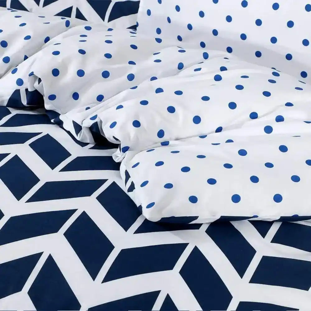 Soft Polycotton Chevron Duvet Cover – Perfect Summer Feel
