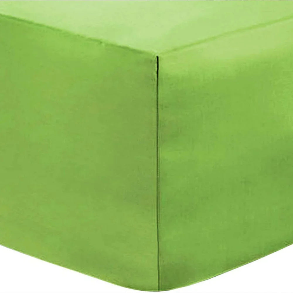 Soft and Durable Deep Green Fitted Sheet - 30cm/12" Depth