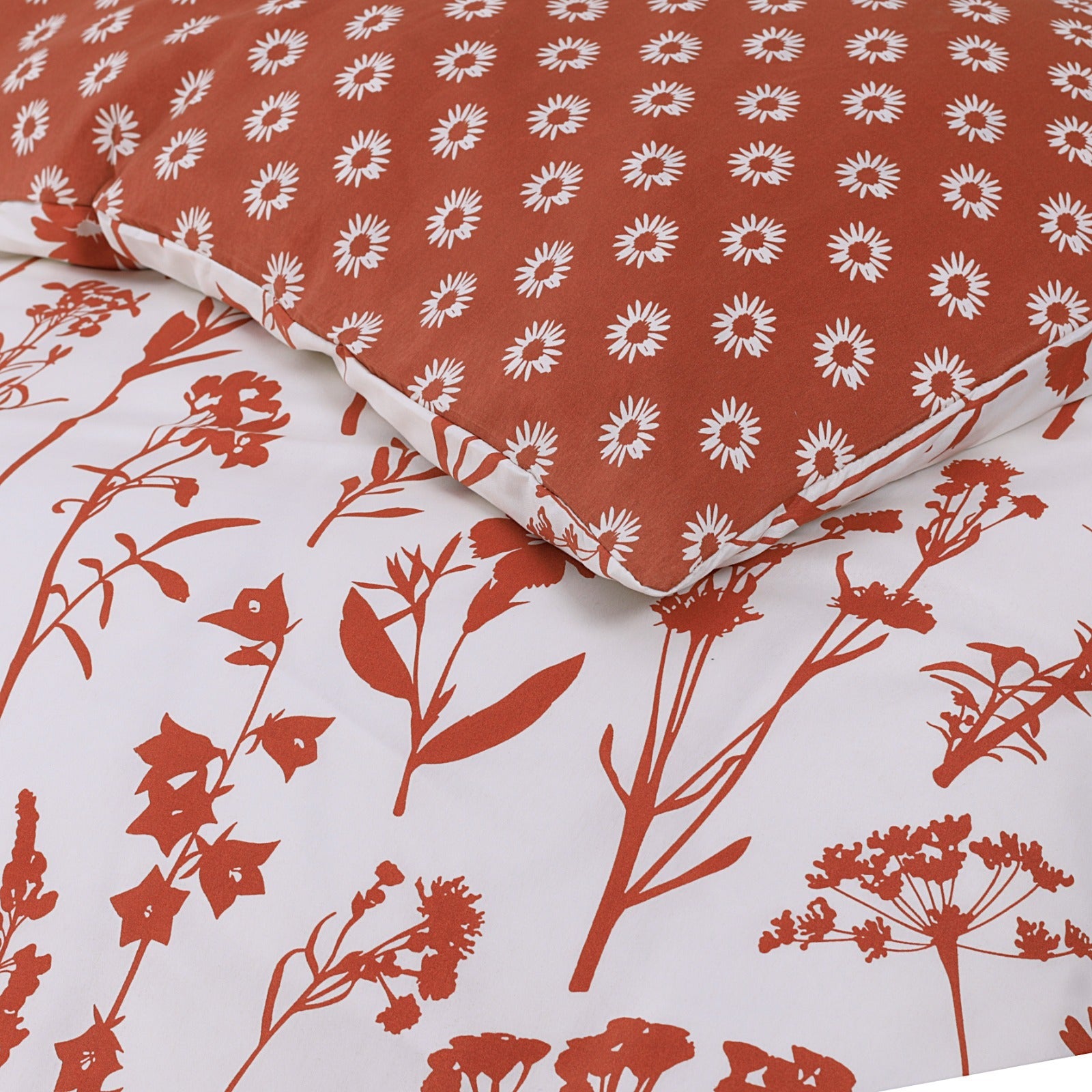 Soft cotton duvet cover with fitted sheet