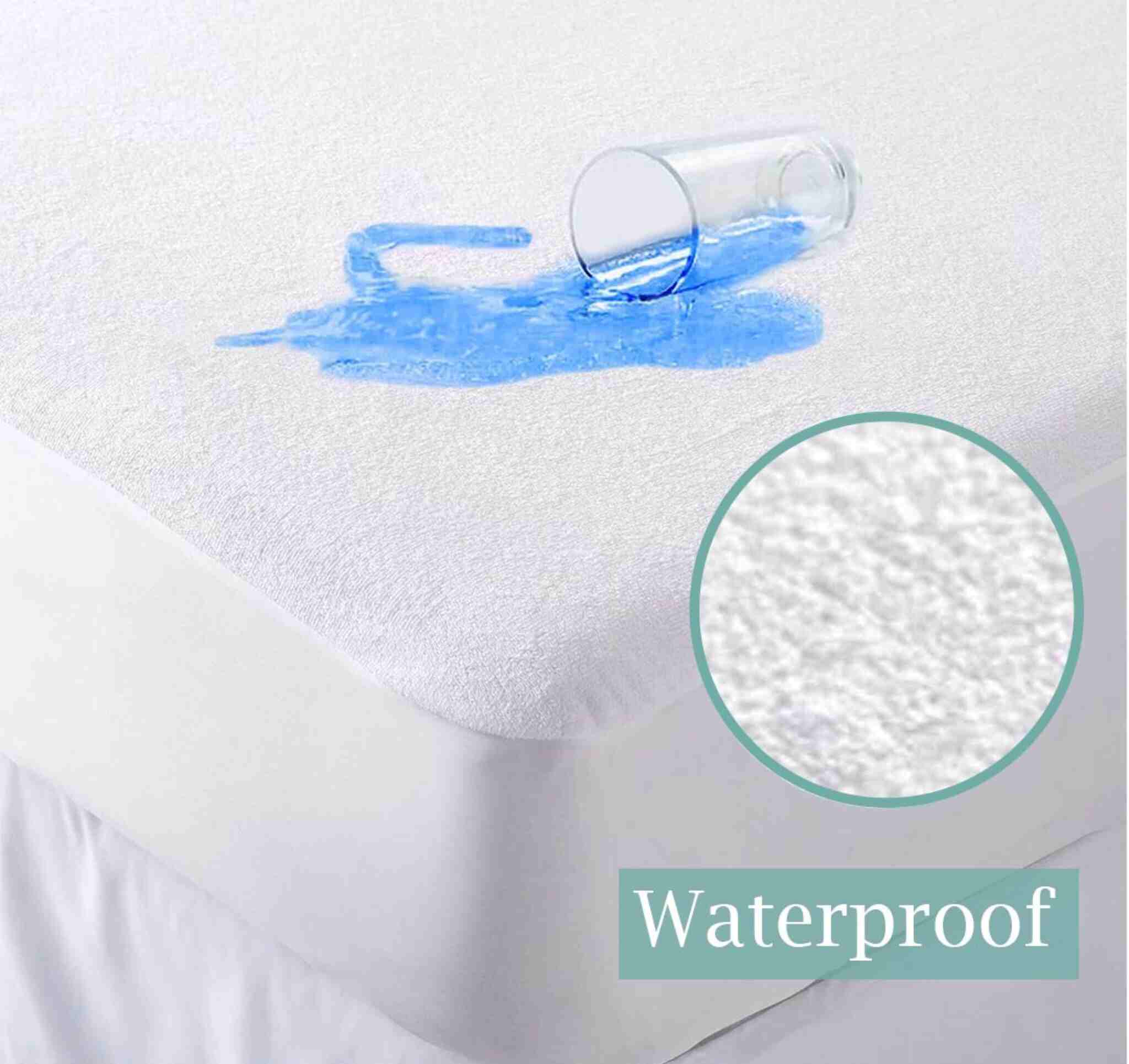 TERRY TOWEL MATRESS PROTECTOR FITTED BED COVER EXTRA DEEP WATERPROOF ALL SIZES
