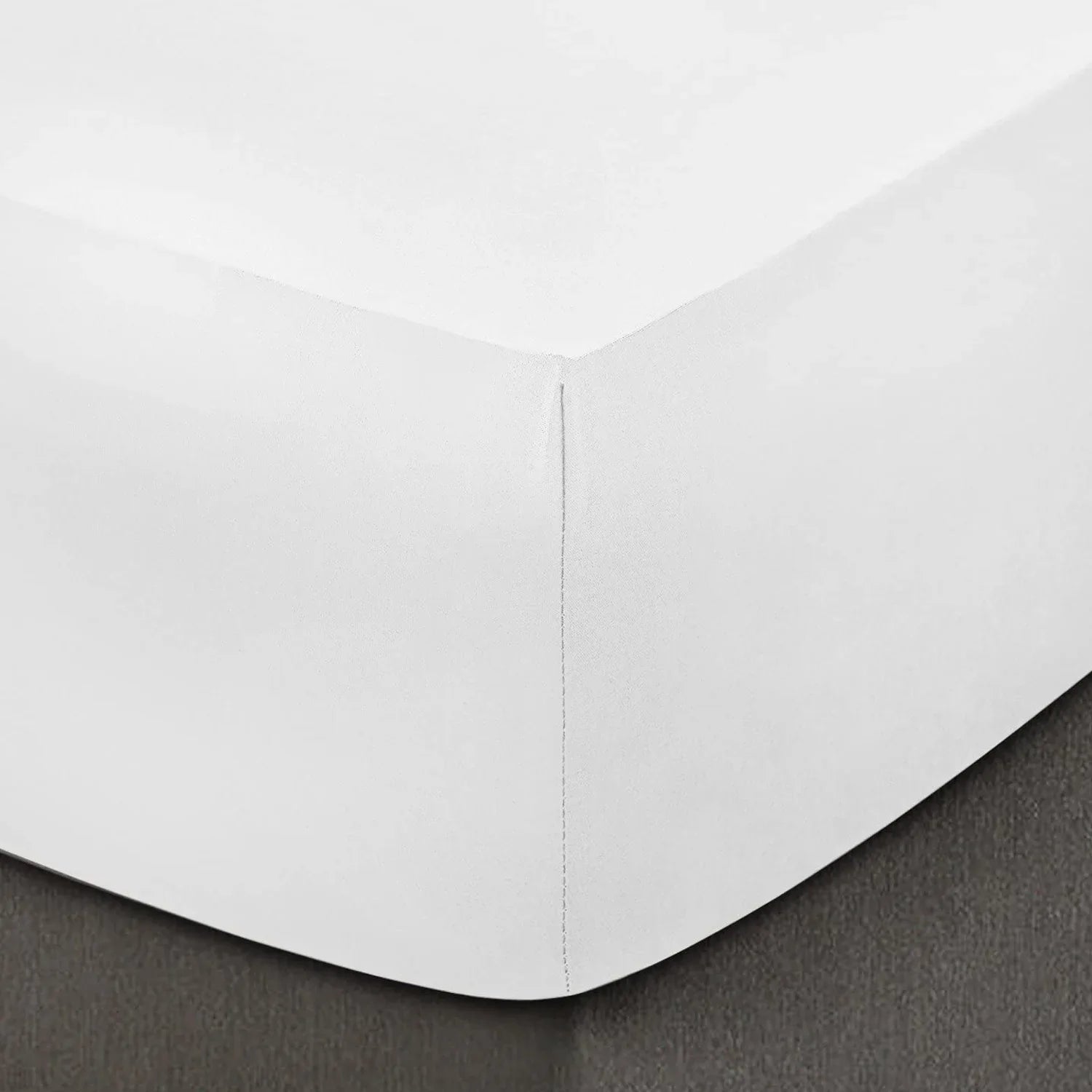 Easy Care White Double Fitted Sheet - Ultra Deep 46cm/18"
