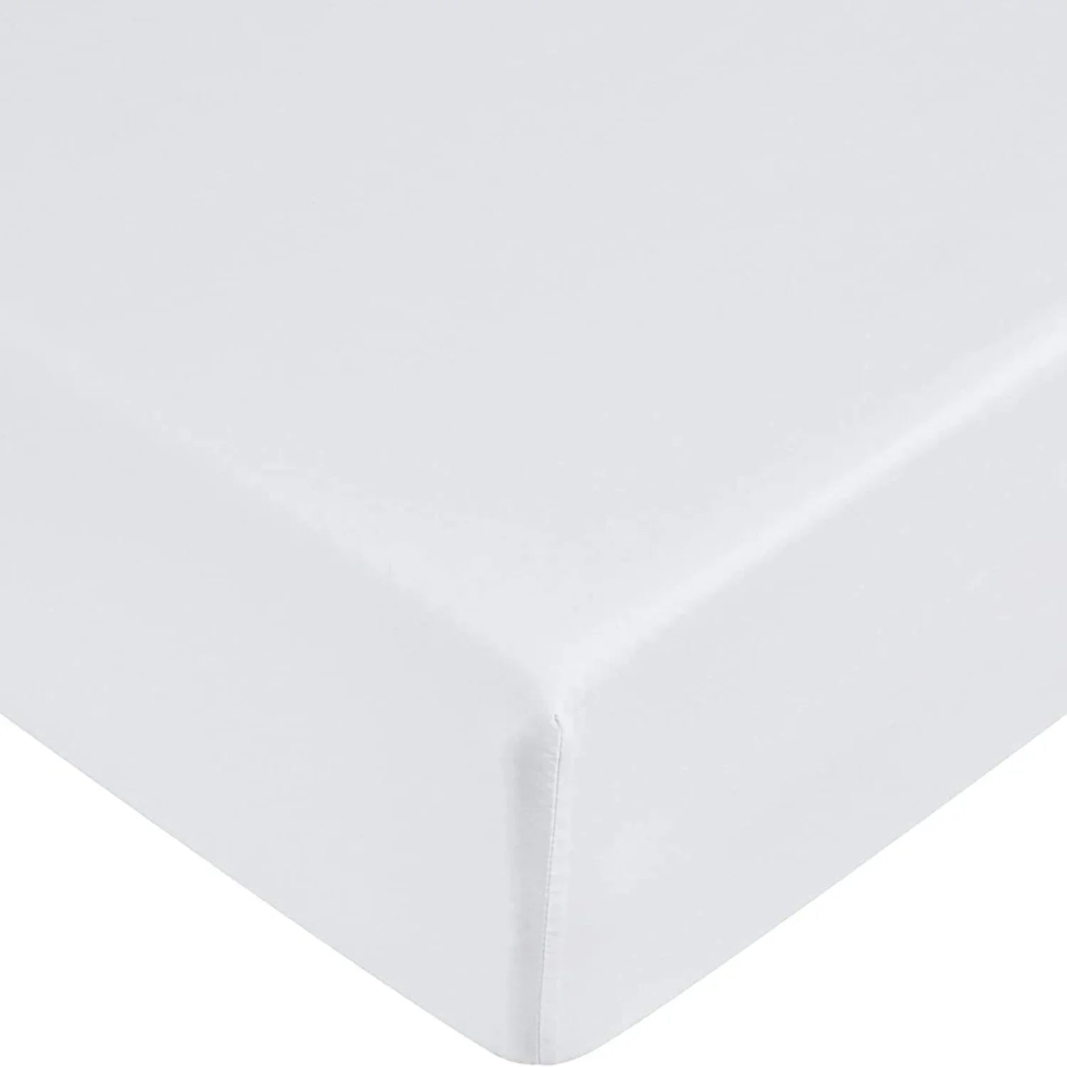 White Extra Deep Fitted Microfiber Sheets 40cm, Shrinkage & Fade Resistant