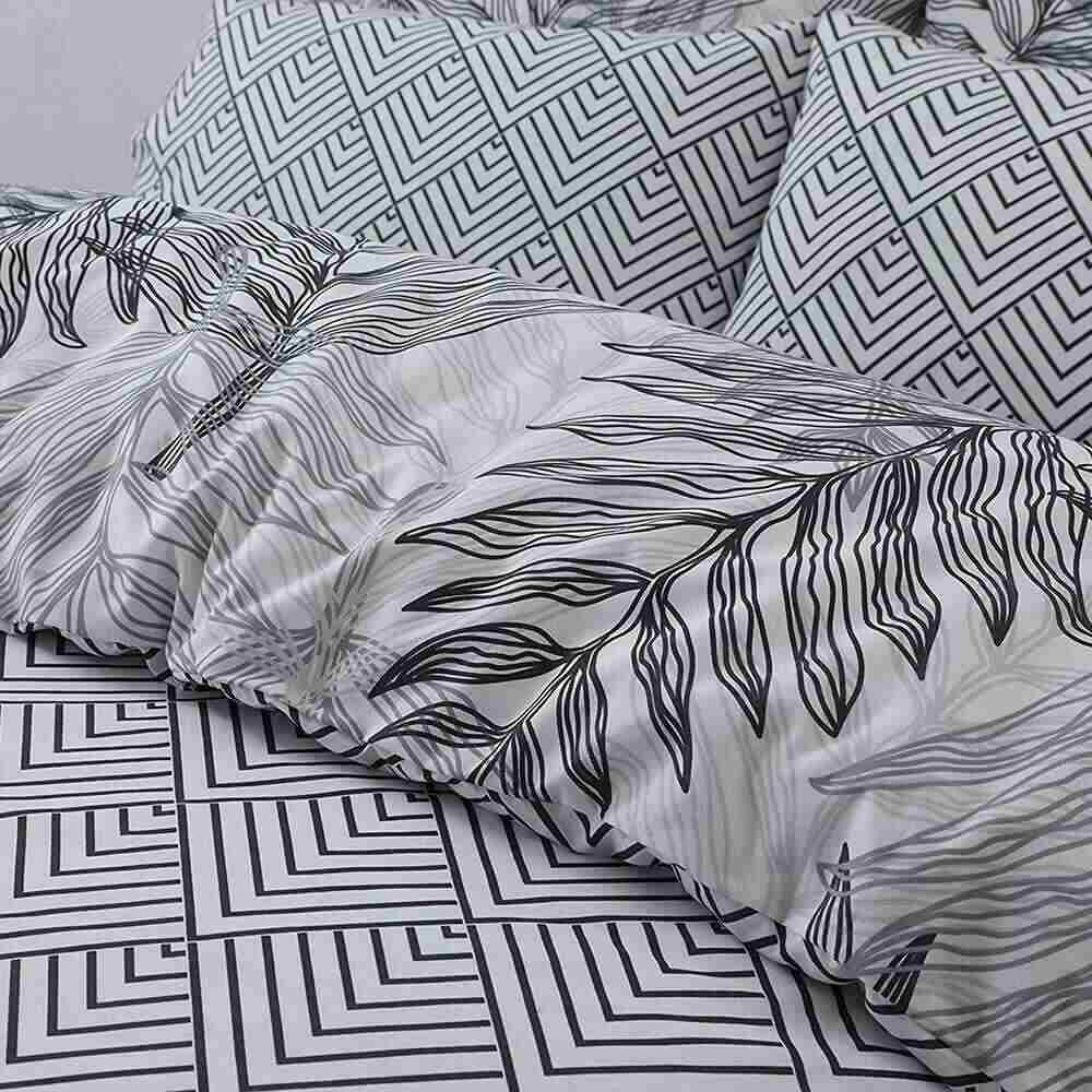 botanical print reversible duvet cover tropical style