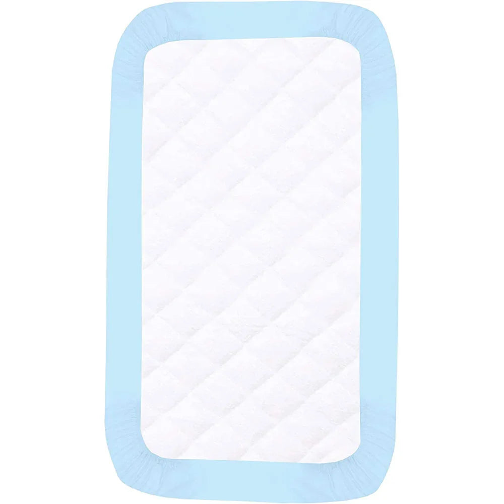 Egyptian Cotton Sky Blue Cot Bed Sheets
