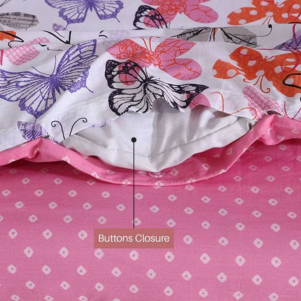 Kids Bedding Set with Bedsheet - Butterfly Pink 