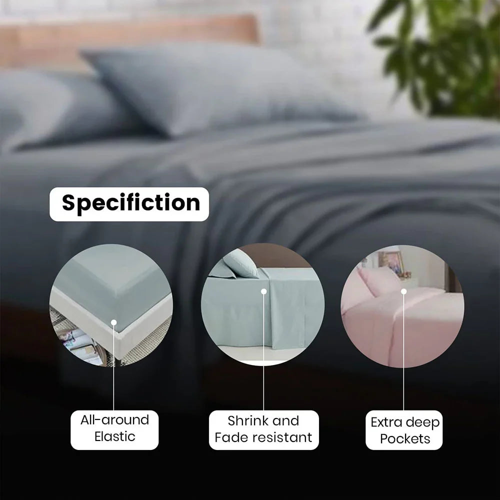 duck egg blue fitted sheet