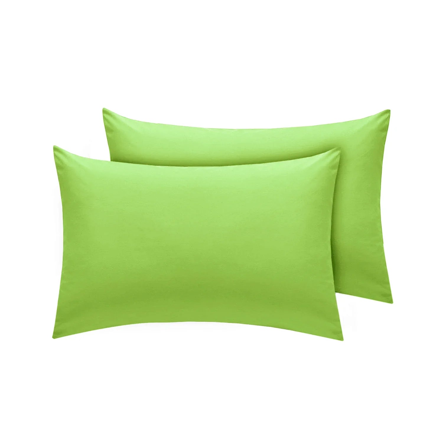 green pillow cases