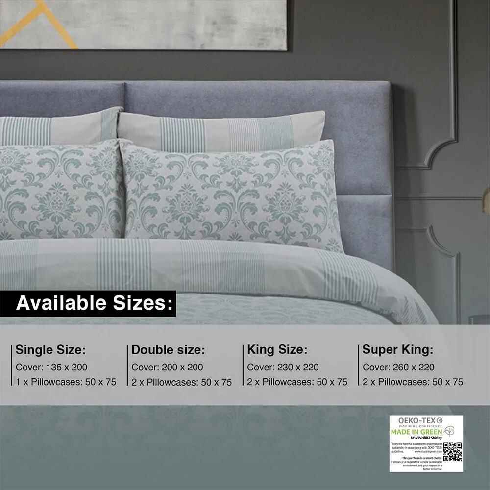 green duvet cover set