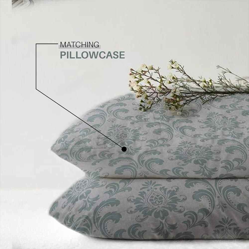 green duvet sets - pillowcases